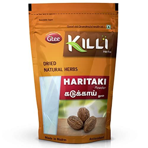 KILLI Haritaki | Kadukkai | Myrobalan | Karakkaya | Terminalia chebula | Harad Powder, 100g