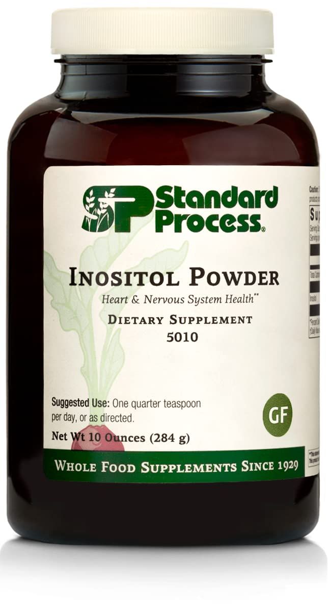 Standard Process Inositol Powder - Whole Food Nervous System Supplements, Heart Health and Liver Support with Inositol Powder - Vegetarian, Gluten Free - 10 Ounce Powder
