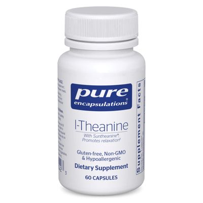 Pure Encapsulations L-Theanine - Amino Acid Supplement to Support Relaxation, Stress &amp; Nervous System - 60 Capsules