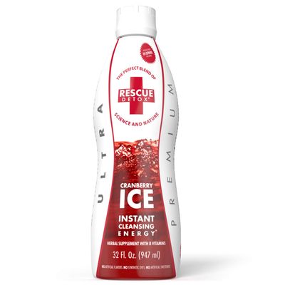 Rescue Detox ICE - Cranberry Flavor - 32oz | Works in 90 Minutes Up to 5 Hours