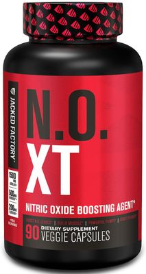 Jacked Factory N.O. XT Nitric Oxide Supplements for Men w/Nitrosigine L Arginine L Citrulline Supplement for Muscle Pumps & Vascularity - Pre Workout Nitric Oxide Booster & Muscle Builder - 90 Caps
