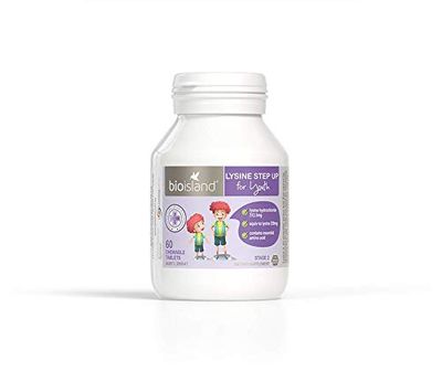 Bio Island Lysine Step up for Youth 60 Chewable Tablets