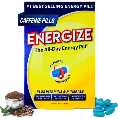 iSatori Energize Caffeine Pills - Fast Acting Energy Pill (28 Tablets)