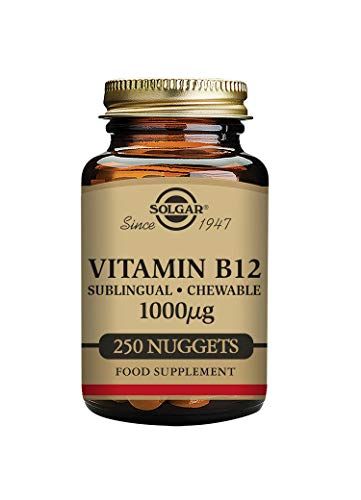 SOLGAR Sublingual Vitamin B12 1000 mcg Nuggets, 250 count