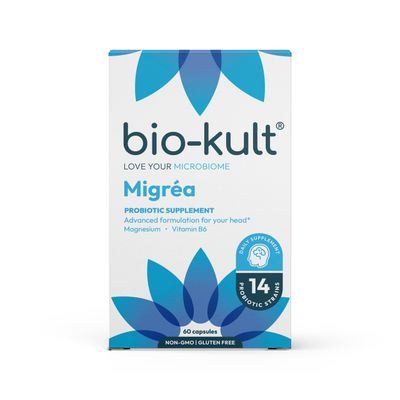 Bio-Kult Migra Probiotic, Advanced Multi-Strain Formulation with Magnesium and Vitamin B6 - 60 Capsules