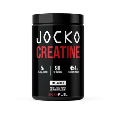 Jocko Fuel Creatine Monohydrate Powder - Creatine for Men &amp; Women, Supplement for Athletic Performance &amp; Muscle Health, 90 Servings 16 oz (Unflavored)