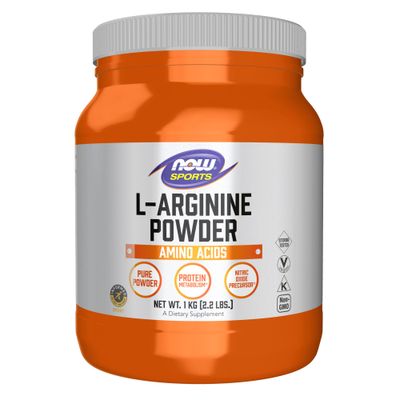 NOW Foods Sports Nutrition, L-Arginine Powder, Nitric Oxide Precursor, Amino Acids, 2.2-Pound