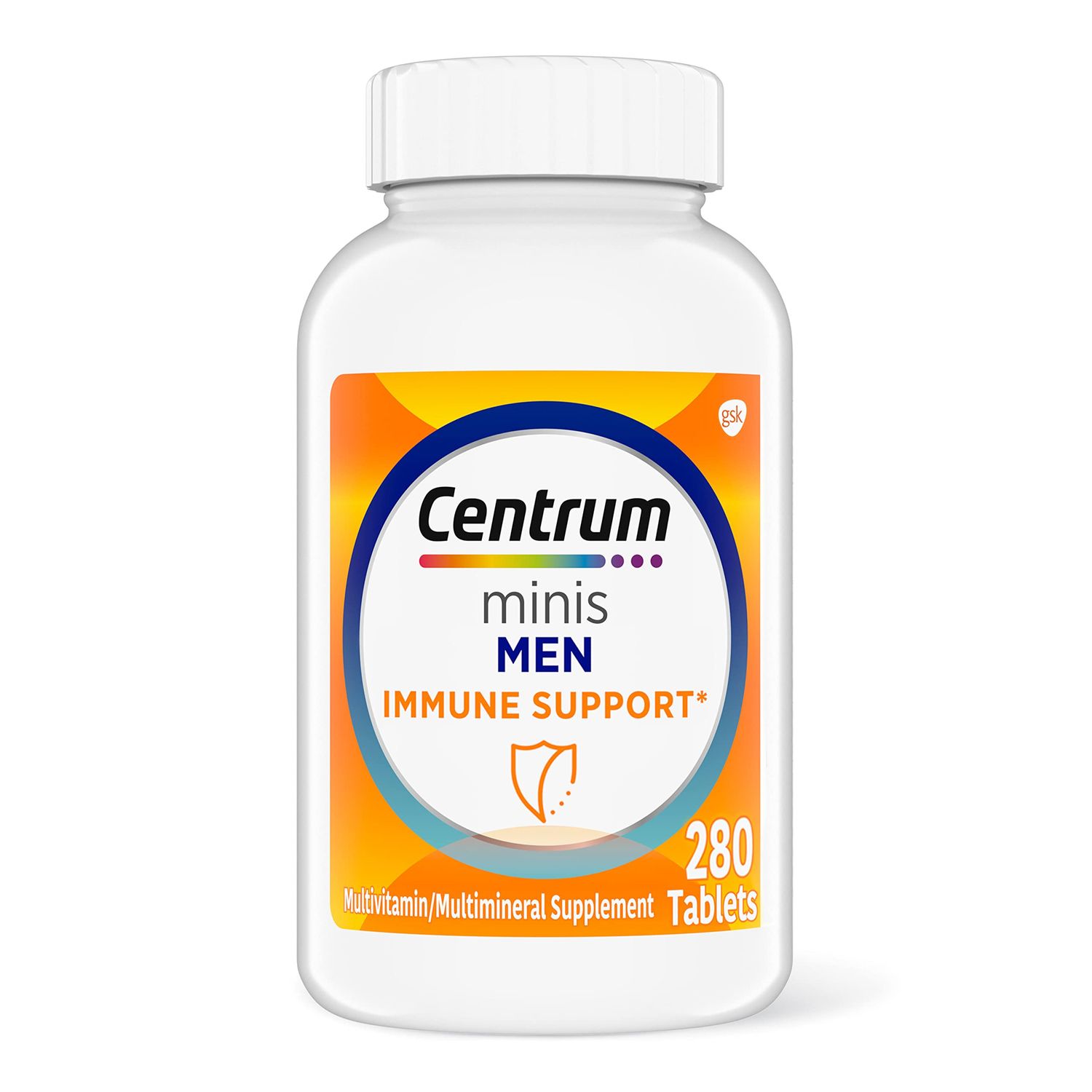Centrum Minis Men&#39;s Daily Multivitamin for Men for Immune Support with Zinc and Vitamin C, 280 Mini Tablets, 140 Day Supply