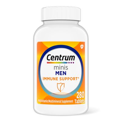 Centrum Minis Men&#39;s Daily Multivitamin for Men for Immune Support with Zinc and Vitamin C, 280 Mini Tablets, 140 Day Supply