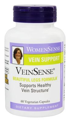 WomenSense VeinSense by Natural Factors, Beauty Supplement to Support Healthy Veins and Beautiful Legs, Vegan, Non-GMO, 60 capsules (20 servings)