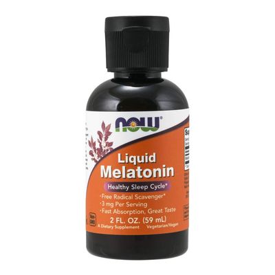 NOW Supplements, Liquid Melatonin, 3 mg Per Serving, Fast Absorbtion and Great Taste, 2-Ounces