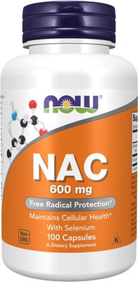 Now Foods NAC 600 mg - 100 Vcaps 2 Pack