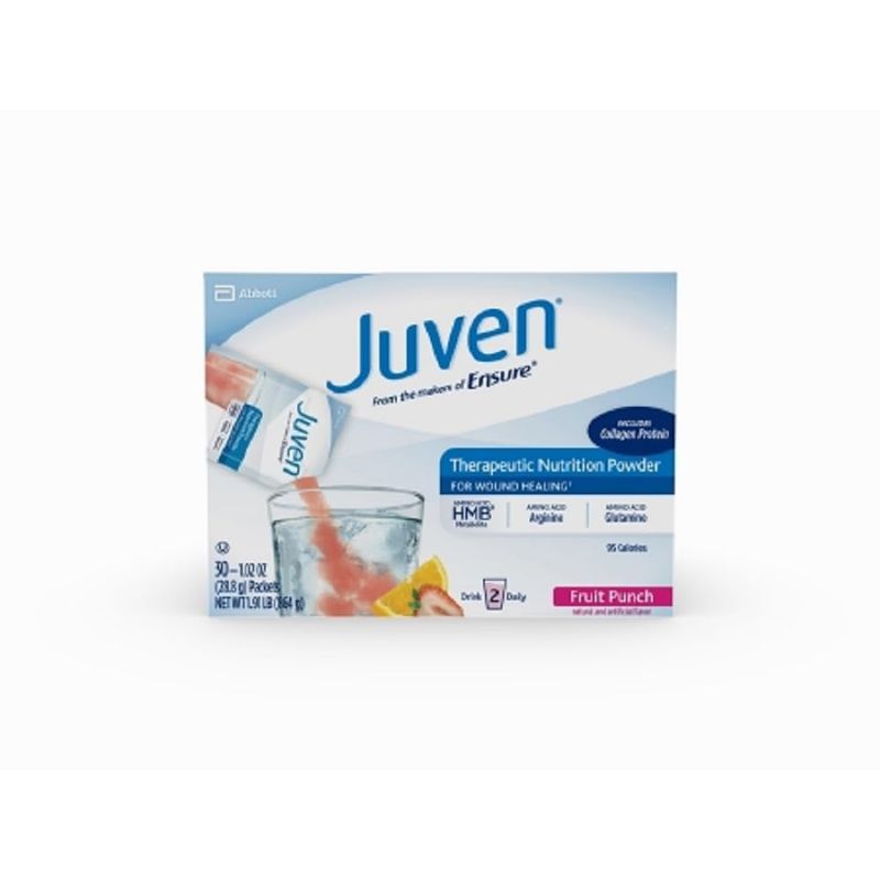 Medline Juven Powder Nutritional Supplement (Fruit Punch, Packaging), 1.02 Ounce each, 30 count (Pack of 1)