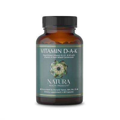 Natura Health Products Vitamin D-A-K Supplement - Supports Healthy Bone, Heart and Vision Function, Featuring Vitamin D3 5000 IU, K2 50 mcg, K1 550 mcg, Vitamin A 1000 IU, Bioavailable (60 Capsules)