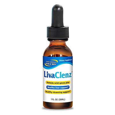 North American Herb &amp; Spice LivaClenz - 1 fl. oz. - Wild Spice Oils - Healthy Liver &amp; Gallbladder Support - Non-GMO - 24 Servings