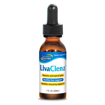 North American Herb &amp; Spice LivaClenz - 1 fl. oz. - Wild Spice Oils - Healthy Liver &amp; Gallbladder Support - Non-GMO - 24 Servings