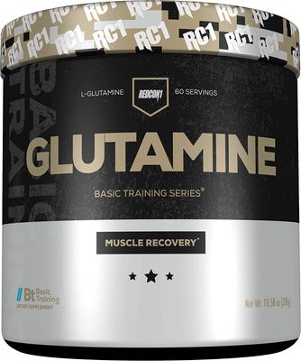 REDCON1 Glutamine - Amino Acid Supplement for Repair + Protein Synthesis - Sugar Free L-Glutamine Powder Supports Muscle Recovery &amp; Immune System (60 Servings)