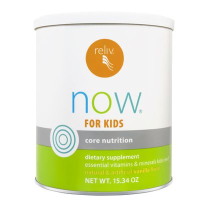 RELIV - Now for Kids - Nutritional Shake That Gives Kids Lasting Energy. Includes Essential Vitamins and Minerals with a Blend of Carbohydrates and Protein. 15 Servings - Vanilla