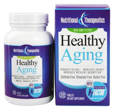 Healthy Aging with NTFactor, 120 Tablets - Youthful Vibrancy, Increased Energy, Improved Quality of Life by NTI Nutritional Therapeutics Inc.