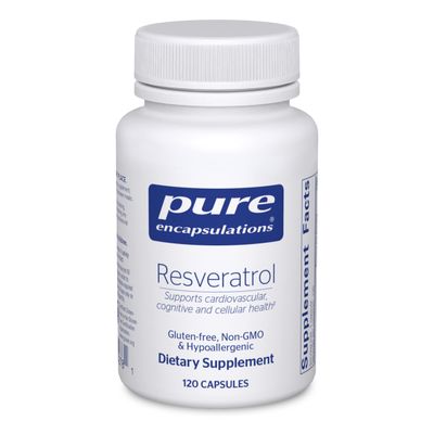 Pure Encapsulations Resveratrol - Cardiovascular, Cellular Health &amp; Memory Support* - 40 mg Trans-Resveratrol - Antioxidants Supplement - Gluten Free &amp; Non-GMO - 120 Capsules