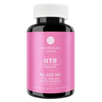 Neurogan Pure &amp; Potent Himalayan Tartary Buckwheat (HTB) Capsules - 720mg, 60 Day Supply - Supports Digestive Wellness* - Gluten-Free, 84,000mg Total HTB - Lab Tested, Made in USA