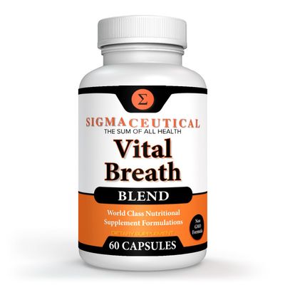 Sigmaceutical Respiratory Formula - Lung Cleanse for Smokers - Breathe Clear, Healthy &amp; White - Lung Detox for Smokers - Respiratory Supplement for Lung Health - 60 Capsules
