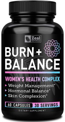 Zeal Naturals Weight Loss Support for Women + Daily Balance Vitmains (Iron, Vitamin D, Setria, Folate) Premium Diet Support Pills for Women+ Multivitamin and Hormone Support