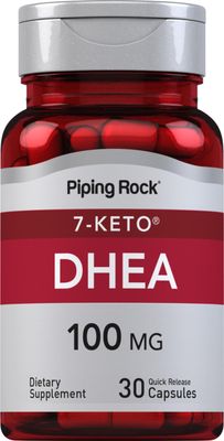Piping Rock DHEA 100mg | 30 Capsules | 7 Keto Supplement | Non-GMO, Gluten Free Supplement