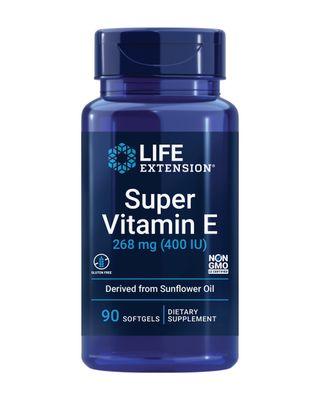 Life Extension Super Vitamin E 268 mg - For Heart, Brain &amp; Immune Health -Offers Antioxidant Protection &amp; Promotes Inflammatory Response - Gluten Free, Non-GMO, 90 Softgels