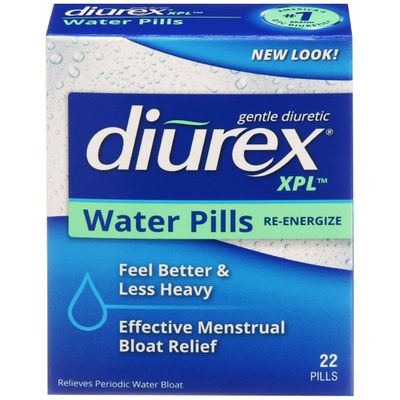 Diurex XPL Re-energizing Water Pills - Relieve Bloating &amp; Fatigue - 22 Count