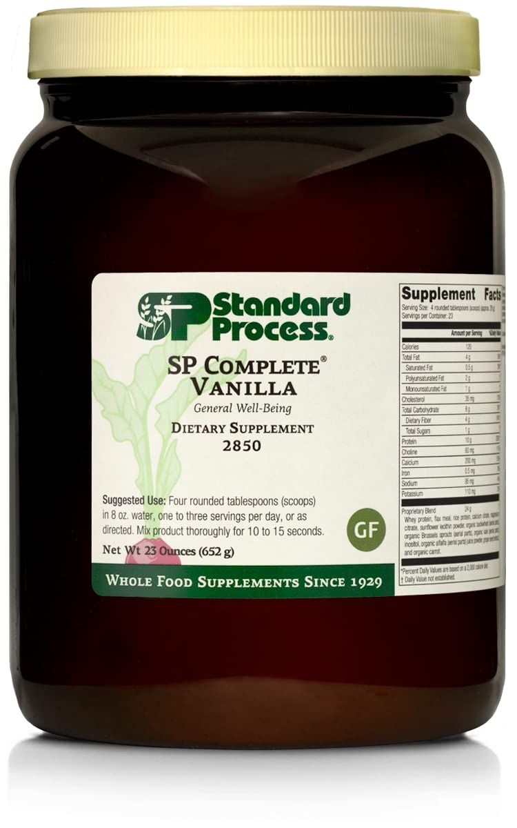 Standard Process Complete Vanilla-Whole Food Nutrition with Amino Acids,Immune Support and Antioxidant Support with Rice Protein,Grapeseed Extract,and Choline-Vegetarian,Vanilla-23 Ounce, 23 Servings