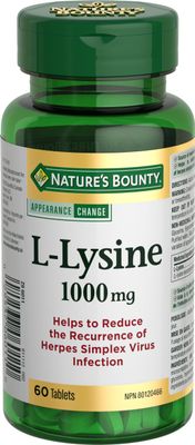 Nature&#39;s Bounty L-Lysine - 1000 mg - 60 Tablets