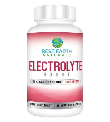 Best Earth Naturals Electrolyte Support Supplement - Support Electrolyte Balance with Vitamin D, Calcium, Magnesium, Sodium, Potassium, Boron and More - 30 ct. Capsules