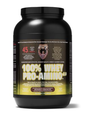 Healthy N Fit 100% WHEY PRO-AMINO v2.0-Chocolate (2lb): 100% Whey Protein PLUS Peptides From Americas #1 Brand in Supplements, Technology and Purity.