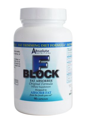Absolute Nutrition FBlock Xtra Fat Absorber, Diet Formula, 90 Capsules
