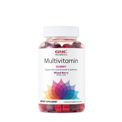 GNC Women&#39;s Multivitamin Gummy Supplement | Daily Vitamin | Mixed Berry Flavor | 120 Gummies