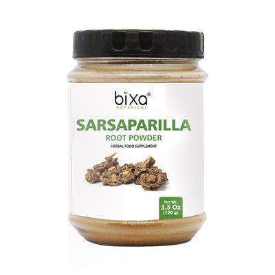 bixa BOTANICAL Sarsaparilla Root Powder (HEMIDESMUS INDICUS) - 100g(3.5 Oz) Pack of 1| Natural Blood Purifier &amp; Cooling Agent |Anti Oxidant Herbal Supplement