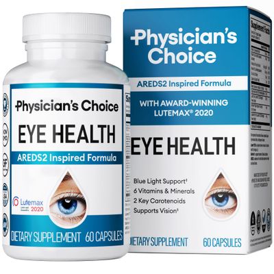 Areds 2 Eye Vitamins - Lutein, Zeaxanthin &amp; Bilberry Extract - Supports Eye Strain, Dry Eyes, and Vision Health - 2 Award-Winning Clinically Proven Eye Vitamin Ingredients - Carotenoid Blend