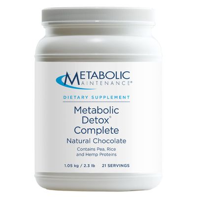 Metabolic Maintenance Metabolic Detox Complete - Chocolate Shake - Plant + Pea Protein Powder for Full Body Detox Cleanse + Gut Health - 20g of Non-GMO Plant Protein (2.3 lbs / 30 Servings)