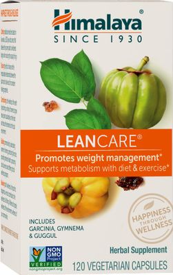 Himalaya LeanCare with Garcinia Cambogia for Weight Management, 600 mg, 1 Month Supply, 120 Caplets