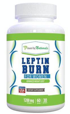 Power By Naturals Advanced Leptin Supplements for Weight Loss for Women, African Mango Leptin Weight Loss, Gluten-Free, Dietary Supplements for Weight Loss, Vegetarian, Easy to Swallow, 60 Capsules