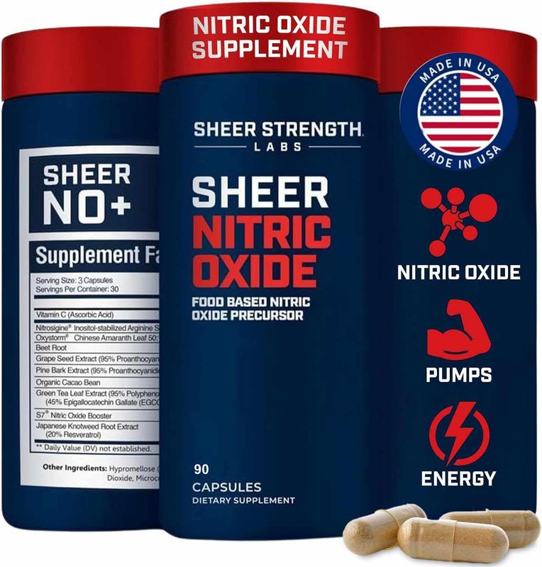 Nitric Oxide Supplements for Men Nitric Oxide Booster - Nitrosigine Supplement, S7 &amp; Beetroot - Nitric Oxide Blood Flow Pressure - Nitric Oxide Flow Pump Supplement Nitrous Oxide Nitric Boost 30SV