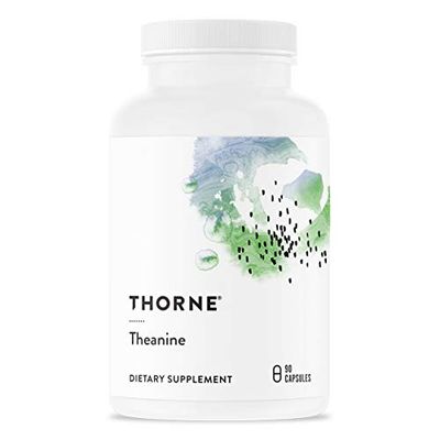 THORNE Theanine - 200mg of L-Theanine - Support a Healthy Stress Response, Relaxation, and Focus - Increases Brain Alpha-Wave Production - 90 Capsules