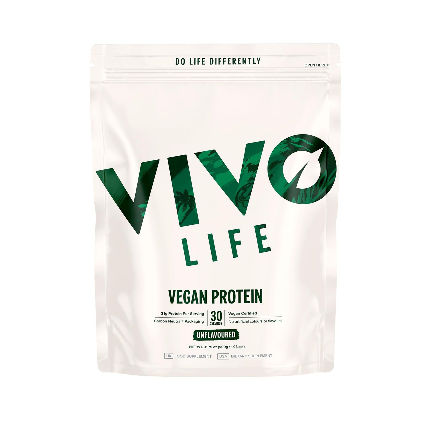 VEGAN PROTEIN: Plant Based Protein Unflavored / 30