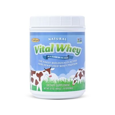 Well Wisdom Proteins Vital Whey - Natural-15g Protein Per Serve - Clean Holistic Grass-Fed Whey Powder for Immune Vitality - Wellness Nutrition - 600g