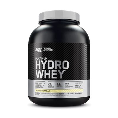 Optimum Nutrition Platinum Hydrowhey Protein Powder, 100% Hydrolyzed Whey Isolate Powder, Flavor: Velocity Vanilla, 3.5 Pounds (Packaging May Vary)