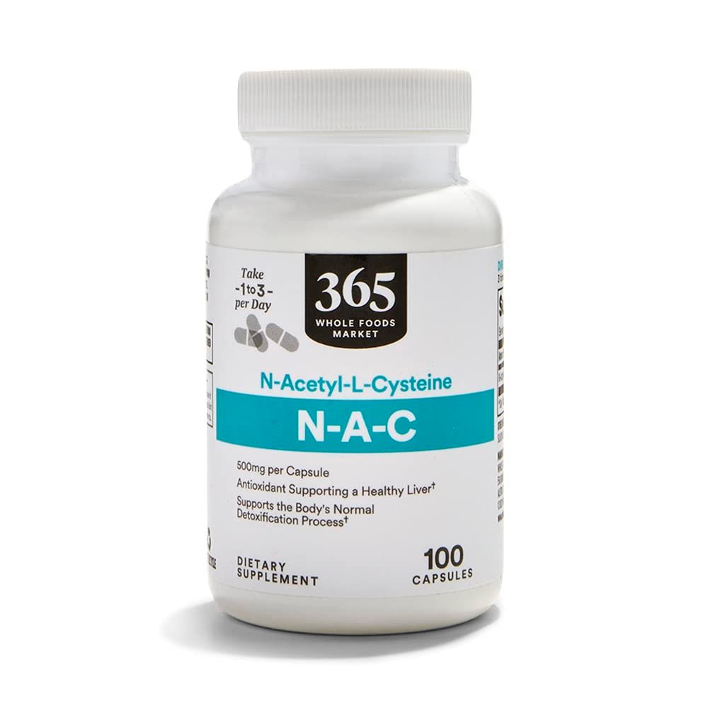 365 by Whole Foods Market, N-Acetyl L-Cysteine 500 MG, 100 Count