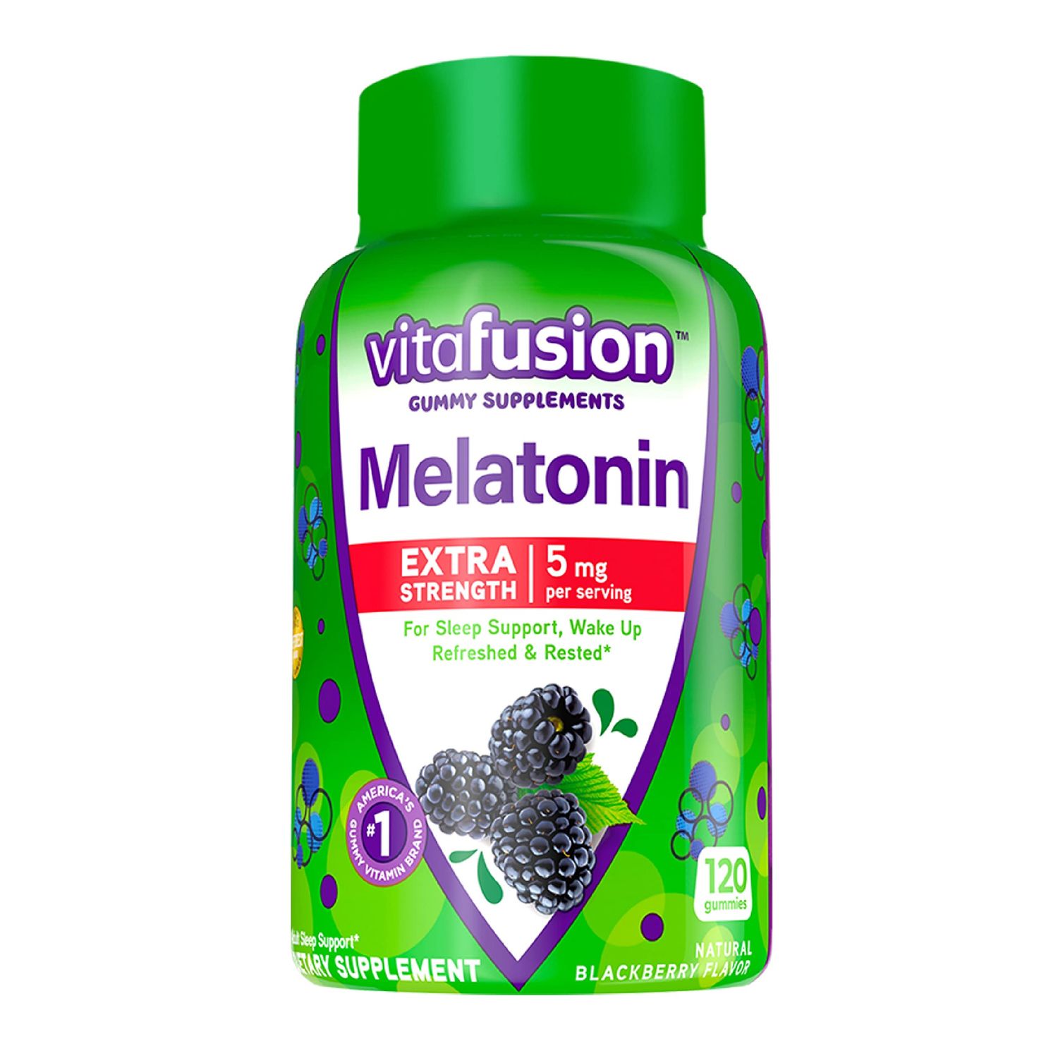 Vitafusion Extra Strength Melatonin Gummy Vitamins, 5mg, 120 ct Gummies