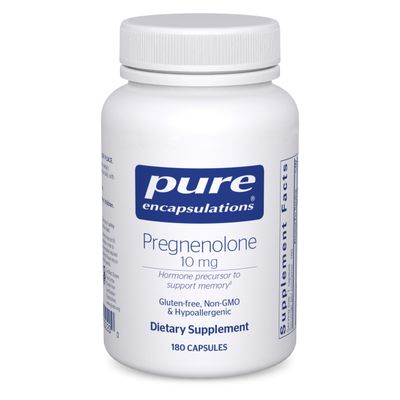 Pure Encapsulations Pregnenolone 10 mg - Support Memory &amp; Hormone Balance* - Hormone Precursor - Gluten Free &amp; Non-GMO - 180 Capsules