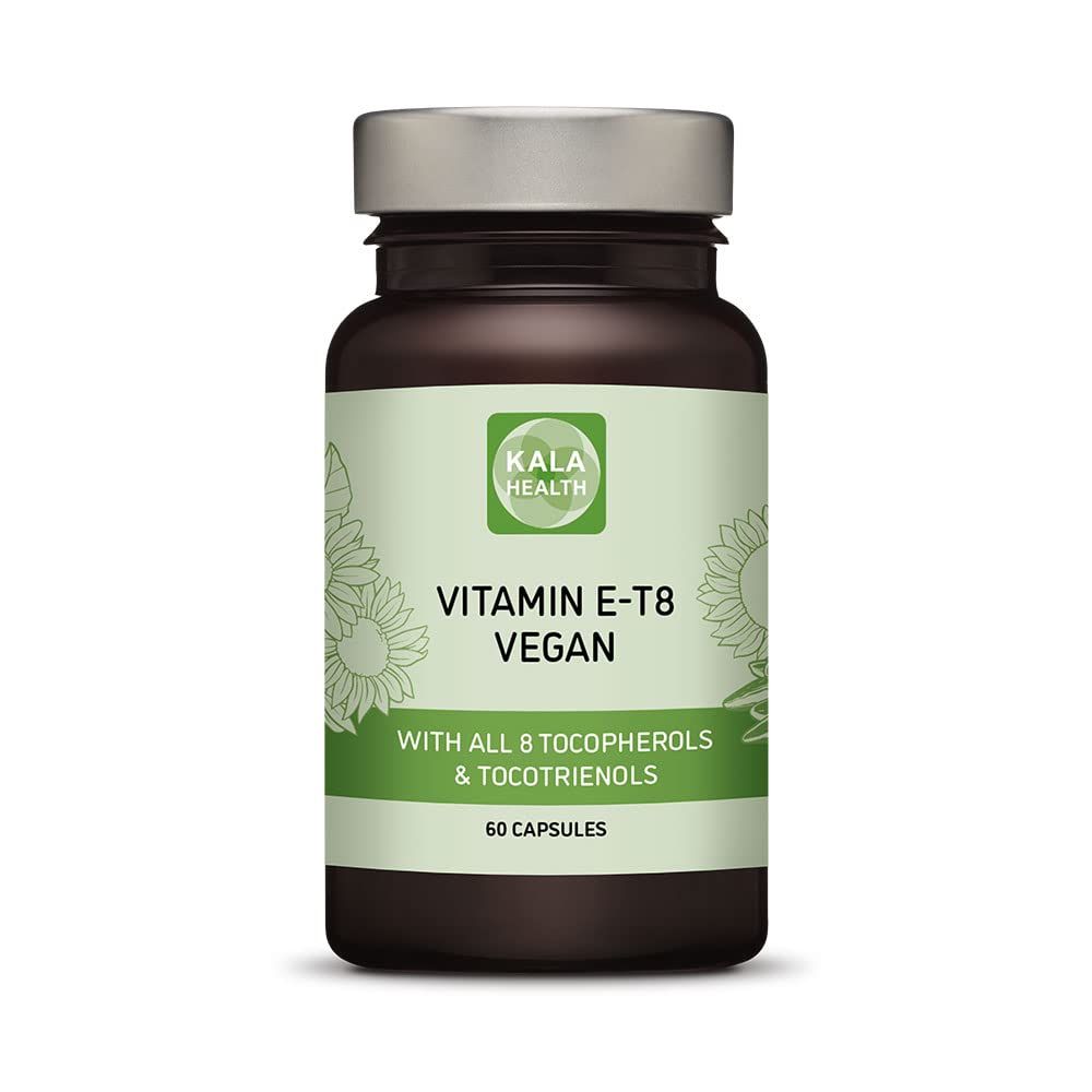 Kala Health Unique Vegan Formula with All 8 Tocopherols and Tocotrienols Vitamin E - Contains no PAHs, Heavy Metals, Contaminants or Preservatives - Certified Sustainable - Hair, Scars and Skin